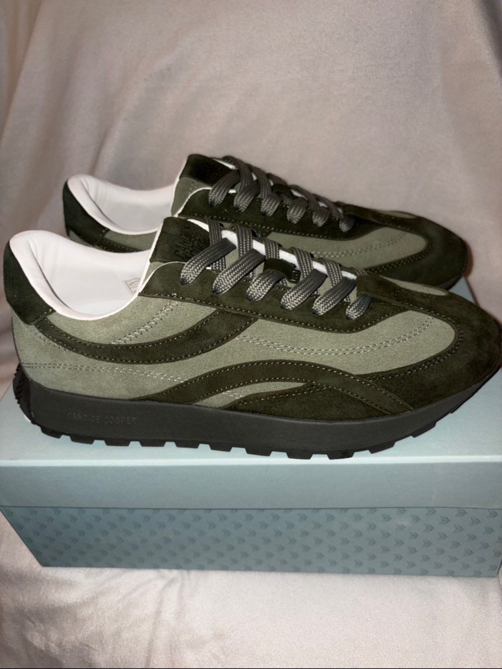 NWT Candice Cooper Plume 2 Motion Sneaker in Army Green - Picture 11 of 16